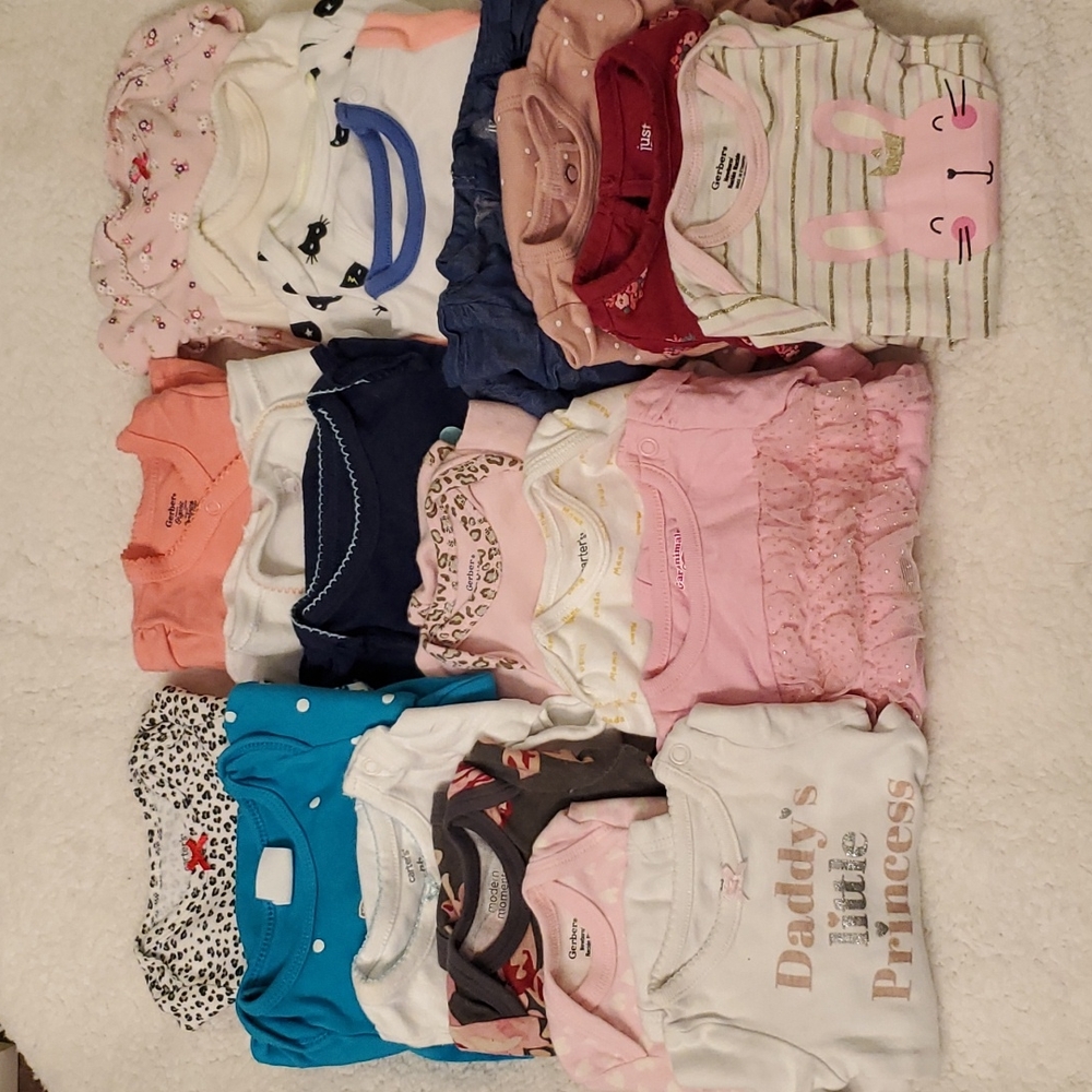 20 Newborn Long-sleeved onsies
